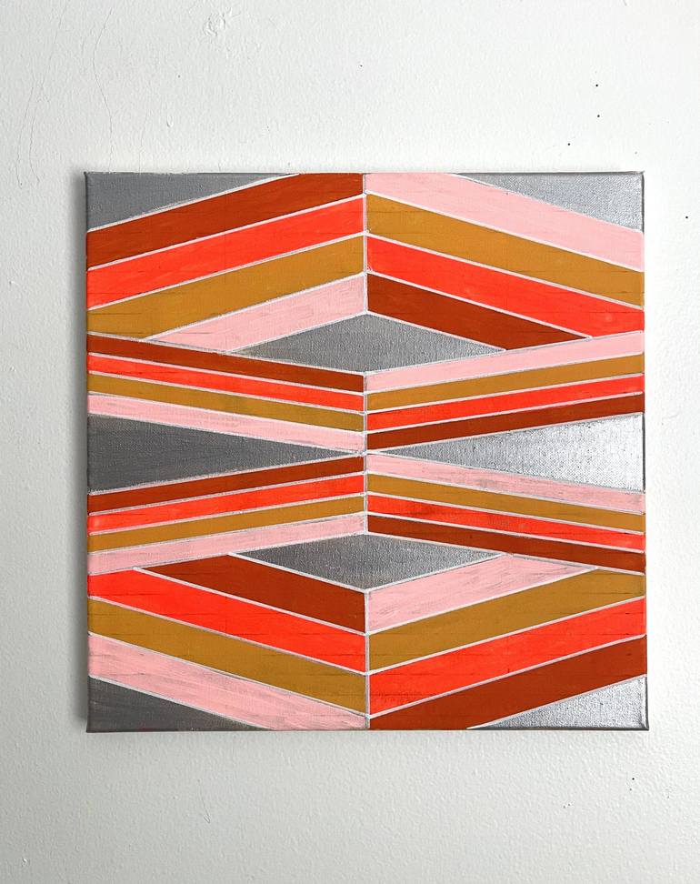 Original Abstract Geometric Painting by Amy Illardo