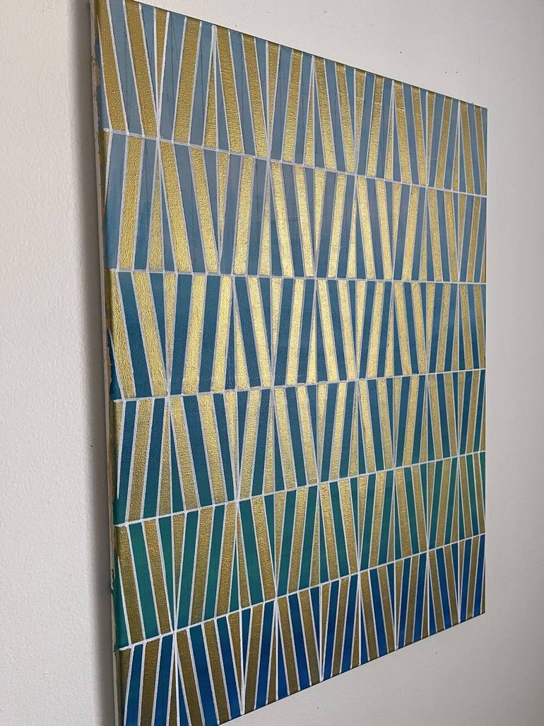 Original Abstract Geometric Painting by Amy Illardo