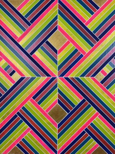 Multicolor Metallic Gold Geometric 24x30 thumb