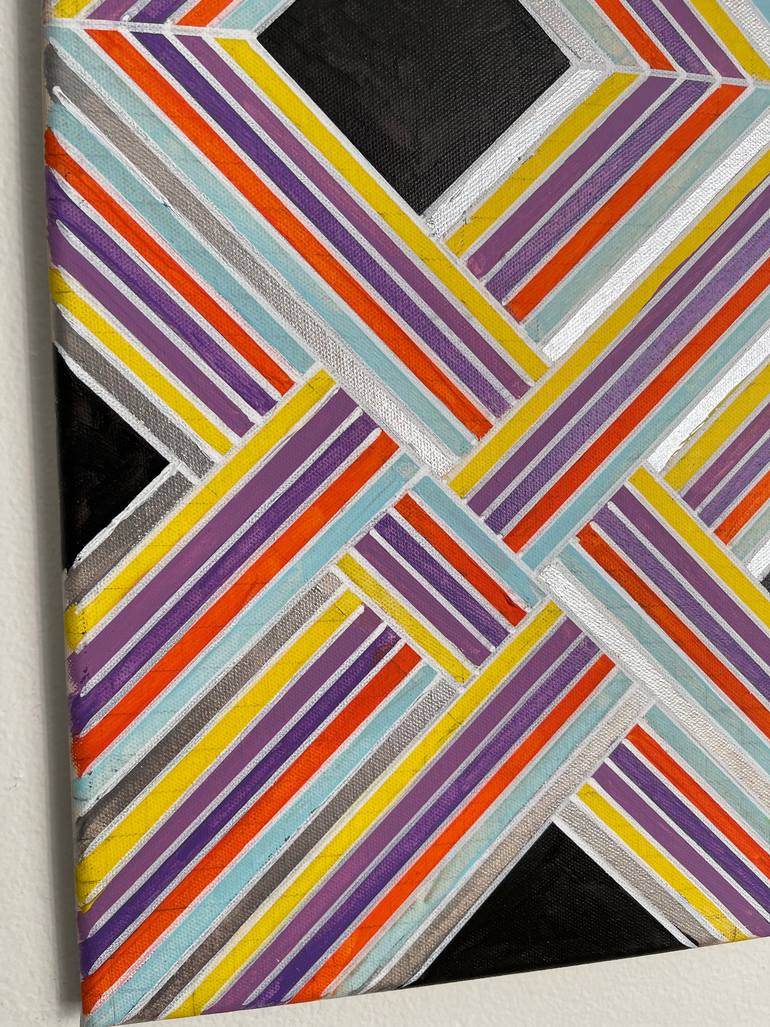Original Abstract Geometric Painting by Amy Illardo