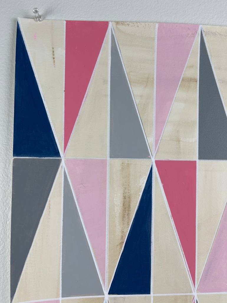 Original Abstract Geometric Painting by Amy Illardo