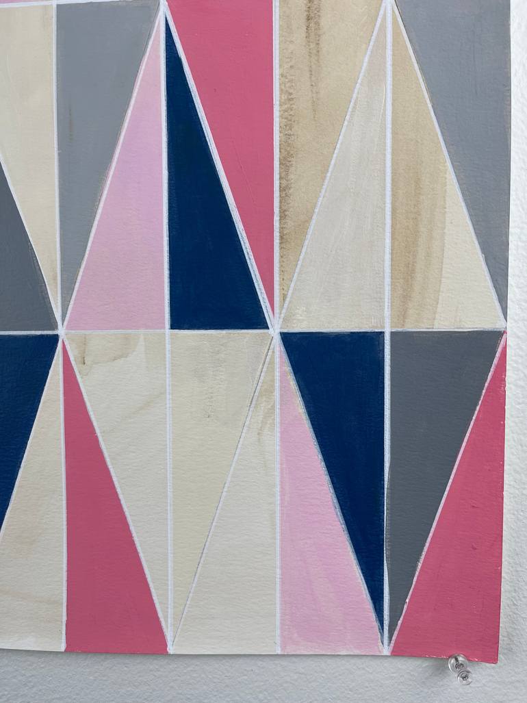 Original Abstract Geometric Painting by Amy Illardo