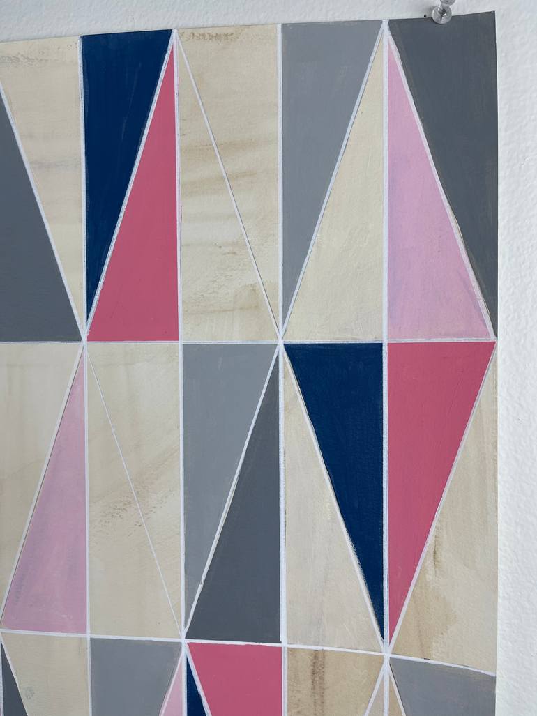 Original Abstract Geometric Painting by Amy Illardo