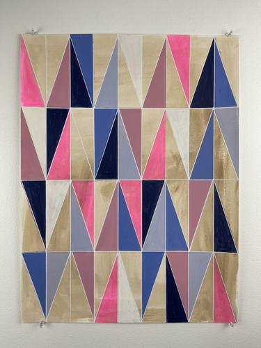 Original Abstract Geometric Paintings by Amy Illardo