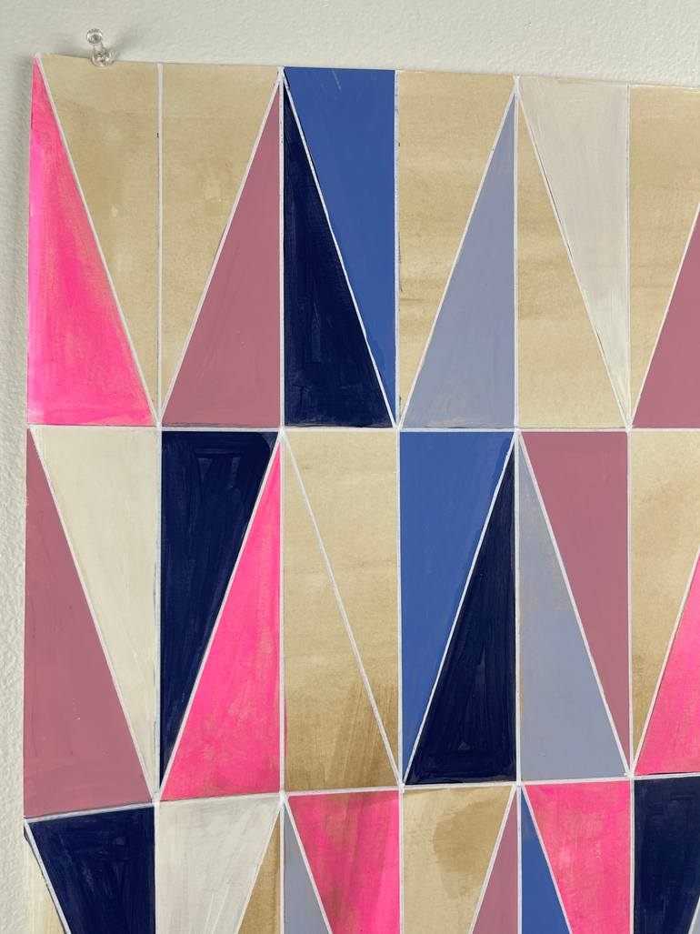 Original Abstract Geometric Painting by Amy Illardo