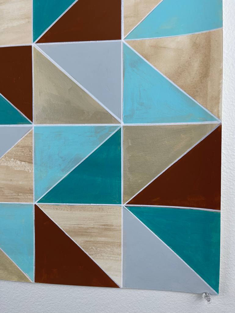 Original Abstract Geometric Painting by Amy Illardo