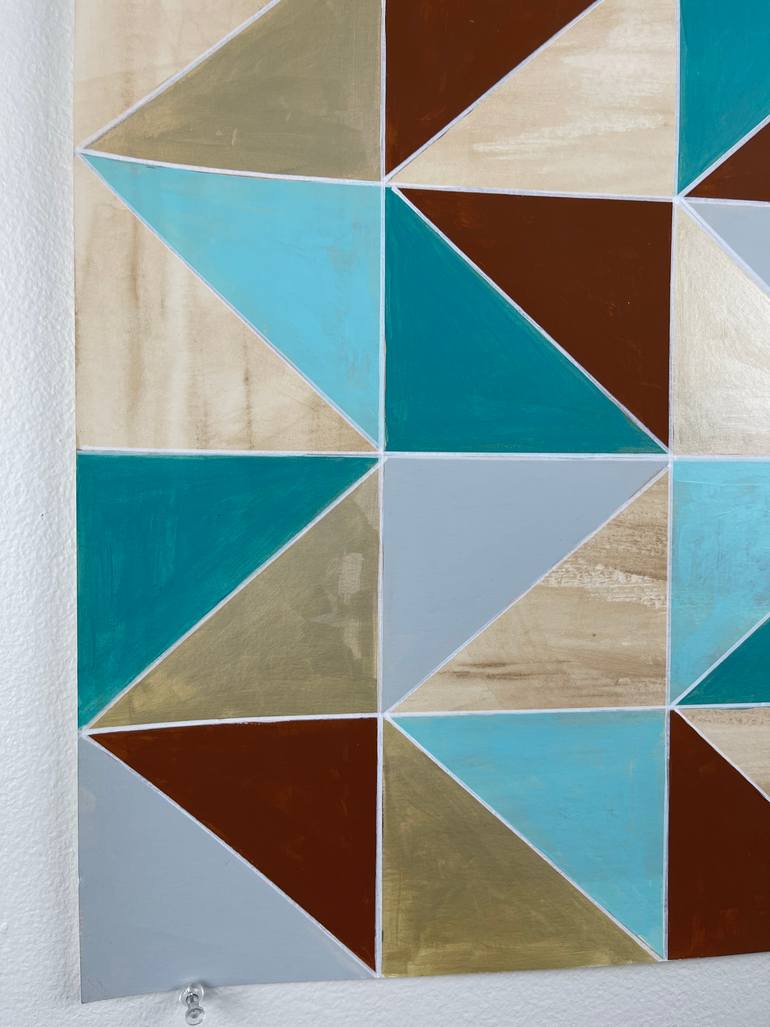 Original Abstract Geometric Painting by Amy Illardo