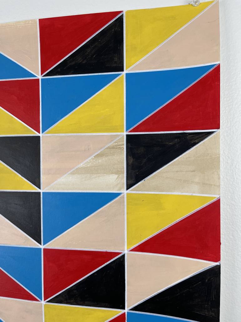 Original Abstract Geometric Painting by Amy Illardo