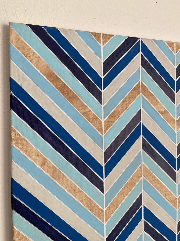 Original Abstract Geometric Painting by Amy Illardo