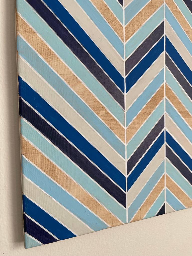 Original Abstract Geometric Painting by Amy Illardo