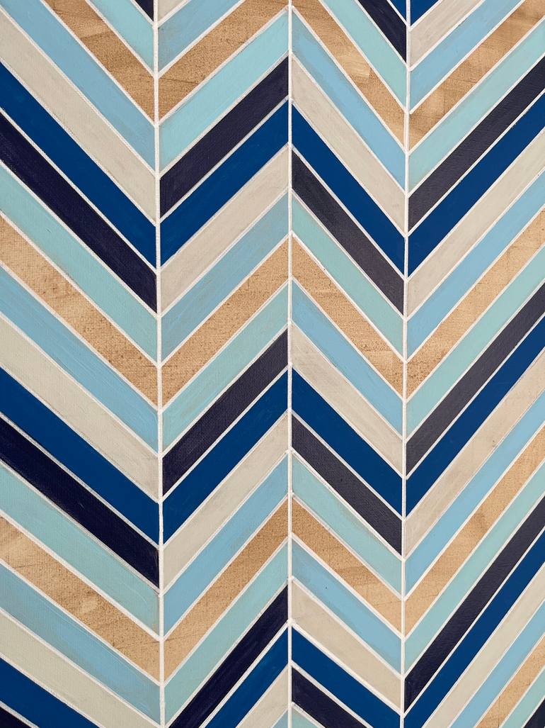 Original Abstract Geometric Painting by Amy Illardo