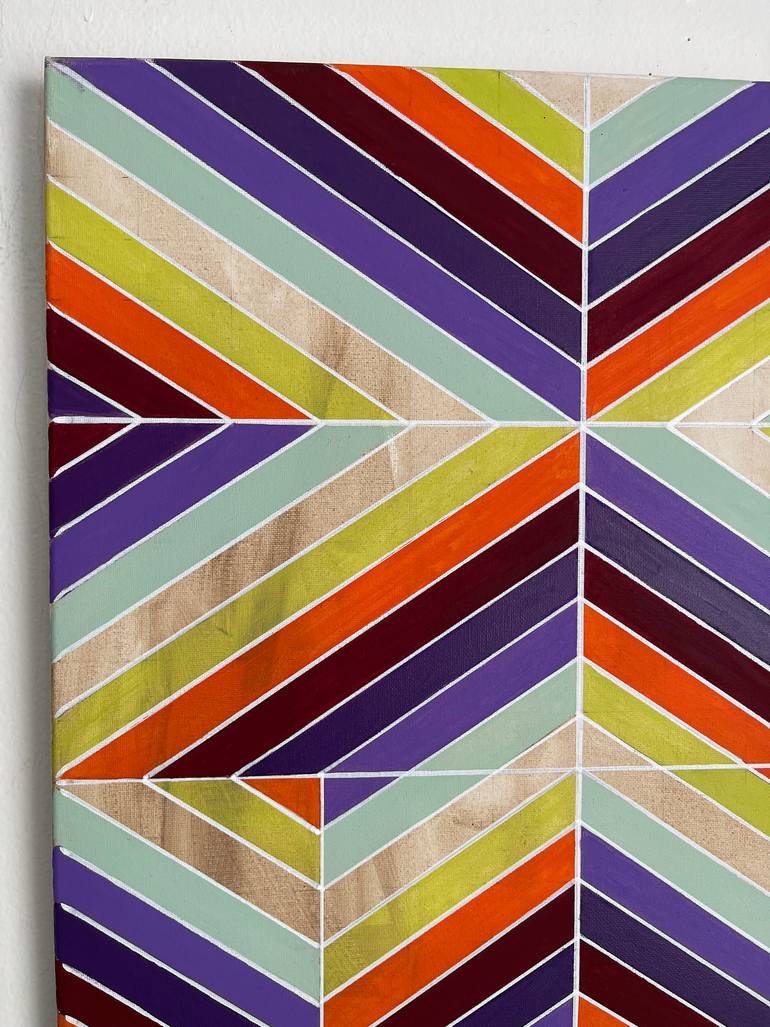 Original Abstract Geometric Painting by Amy Illardo