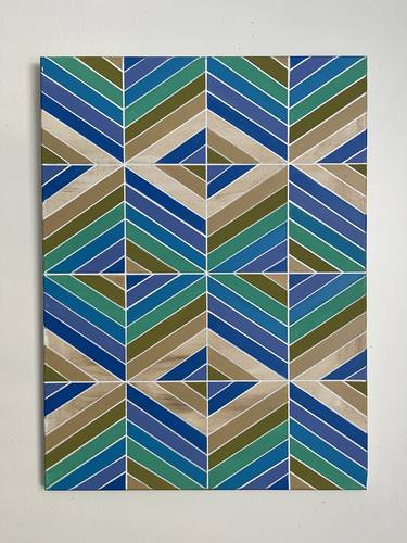 Original Abstract Geometric Paintings by Amy Illardo