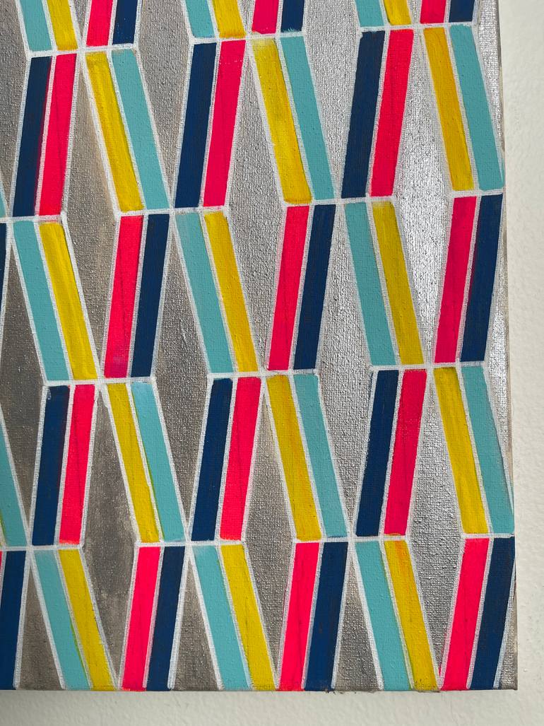 Original Abstract Geometric Painting by Amy Illardo