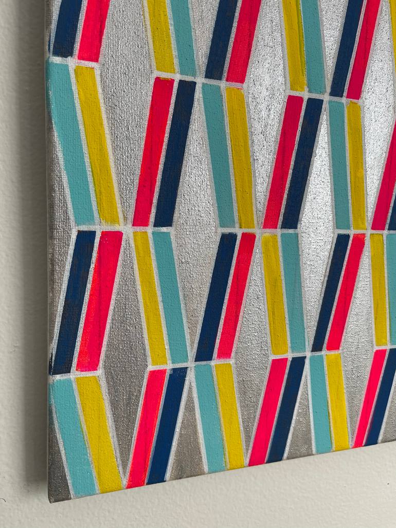 Original Abstract Geometric Painting by Amy Illardo