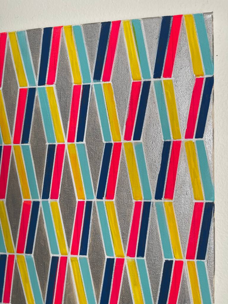 Original Abstract Geometric Painting by Amy Illardo