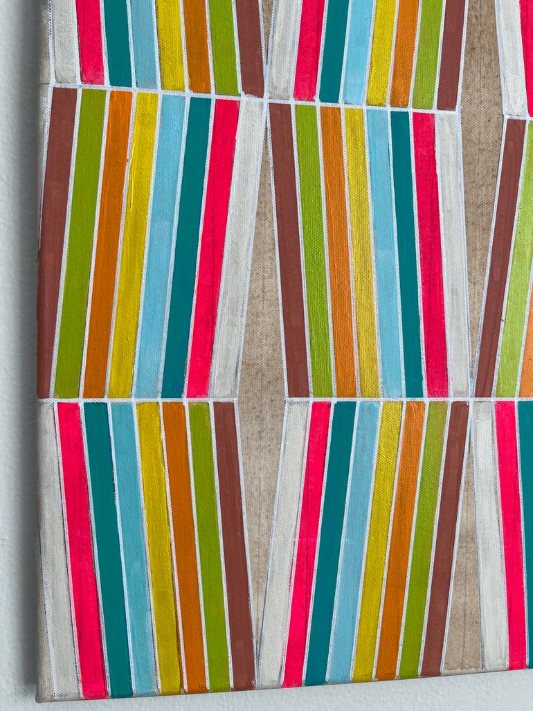 Original Abstract Geometric Painting by Amy Illardo
