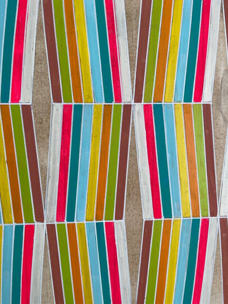 Original Abstract Geometric Painting by Amy Illardo