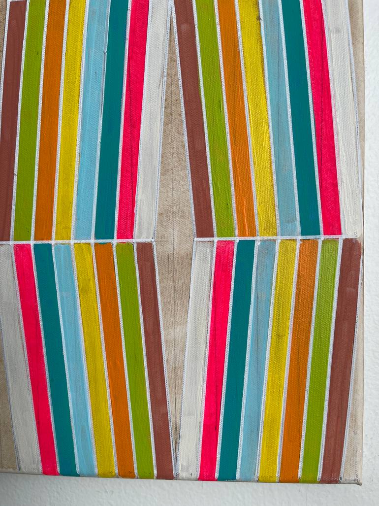 Original Abstract Geometric Painting by Amy Illardo
