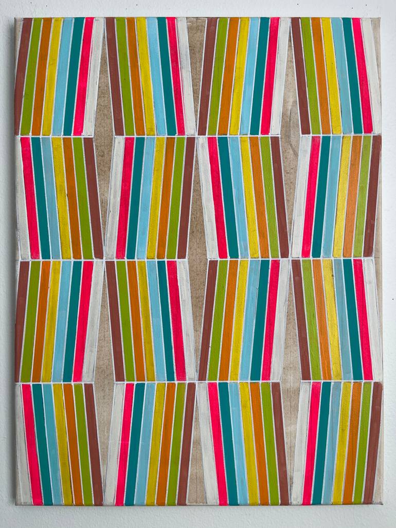 Original Abstract Geometric Painting by Amy Illardo