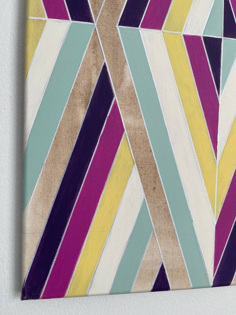 Original Abstract Geometric Painting by Amy Illardo