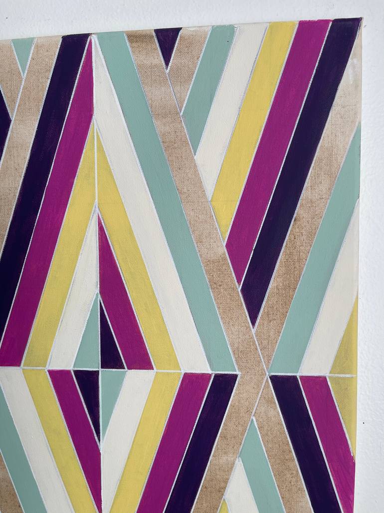 Original Abstract Geometric Painting by Amy Illardo