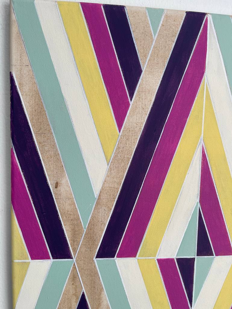 Original Abstract Geometric Painting by Amy Illardo