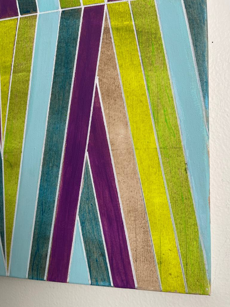Original Abstract Geometric Painting by Amy Illardo