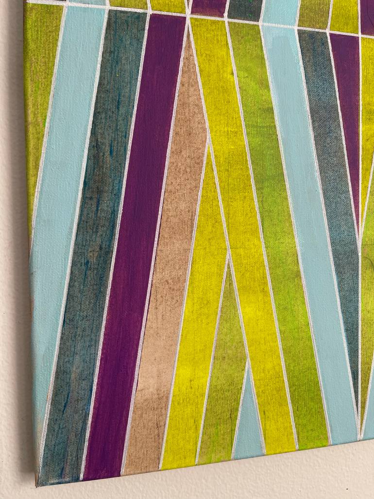 Original Abstract Geometric Painting by Amy Illardo