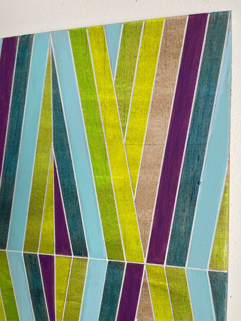 Original Abstract Geometric Painting by Amy Illardo