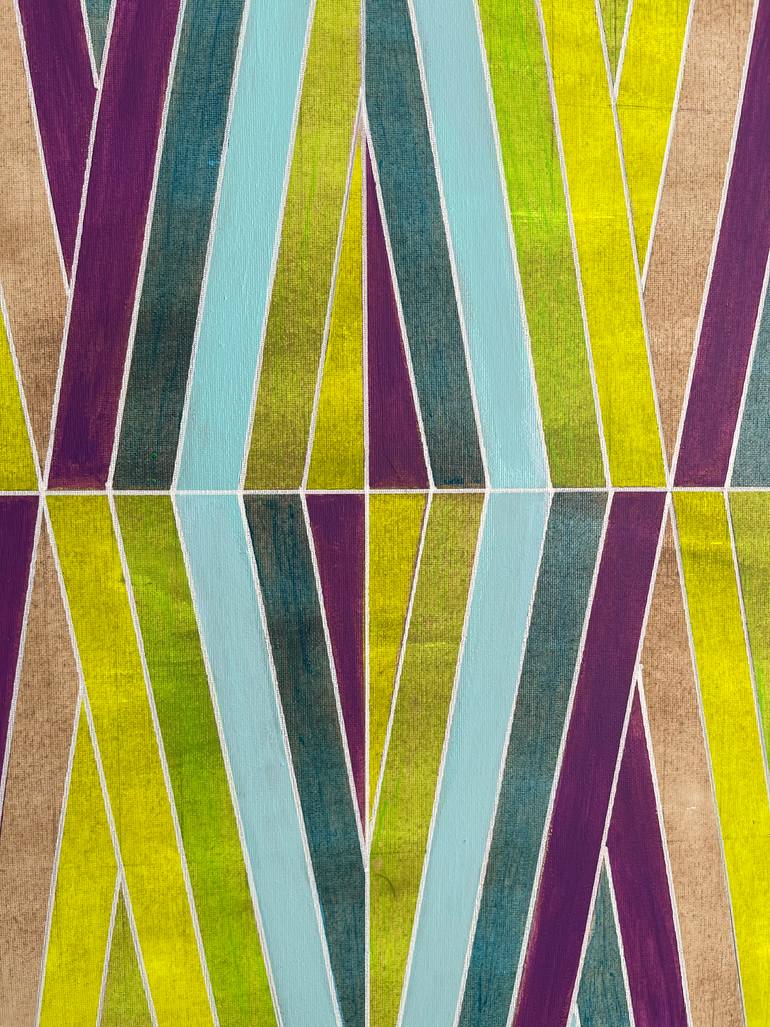 Original Abstract Geometric Painting by Amy Illardo