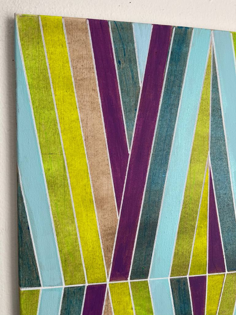 Original Abstract Geometric Painting by Amy Illardo