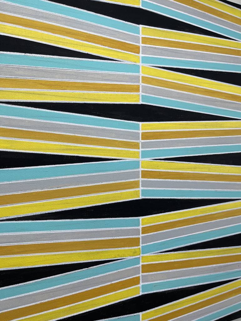Original Abstract Geometric Painting by Amy Illardo