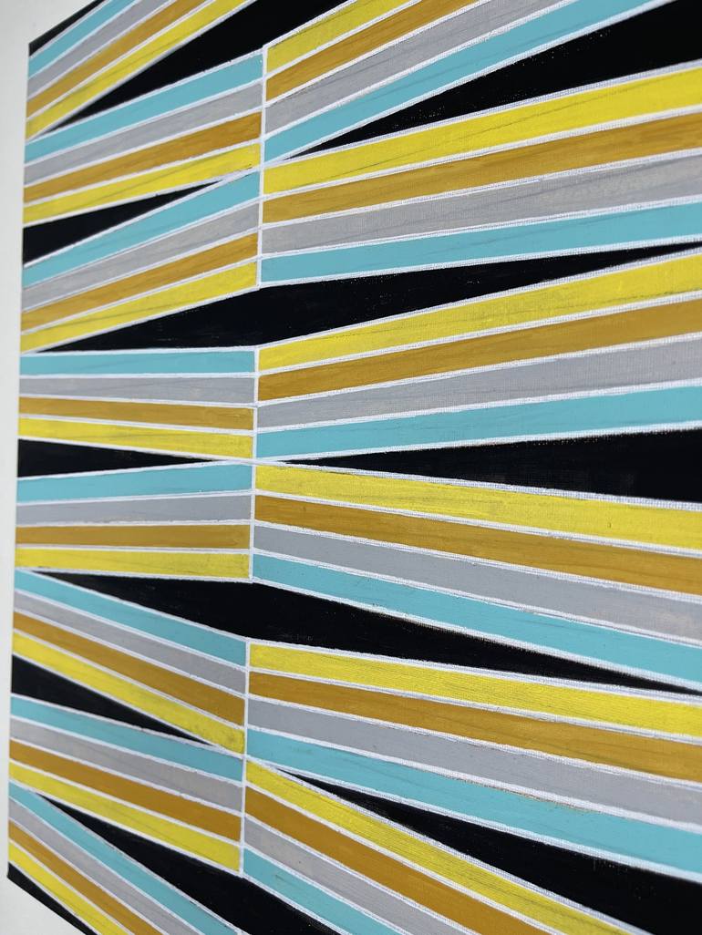 Original Abstract Geometric Painting by Amy Illardo