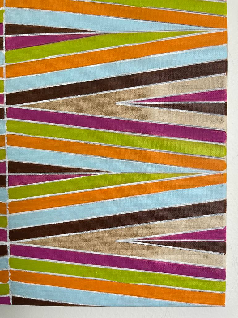 Original Abstract Geometric Painting by Amy Illardo
