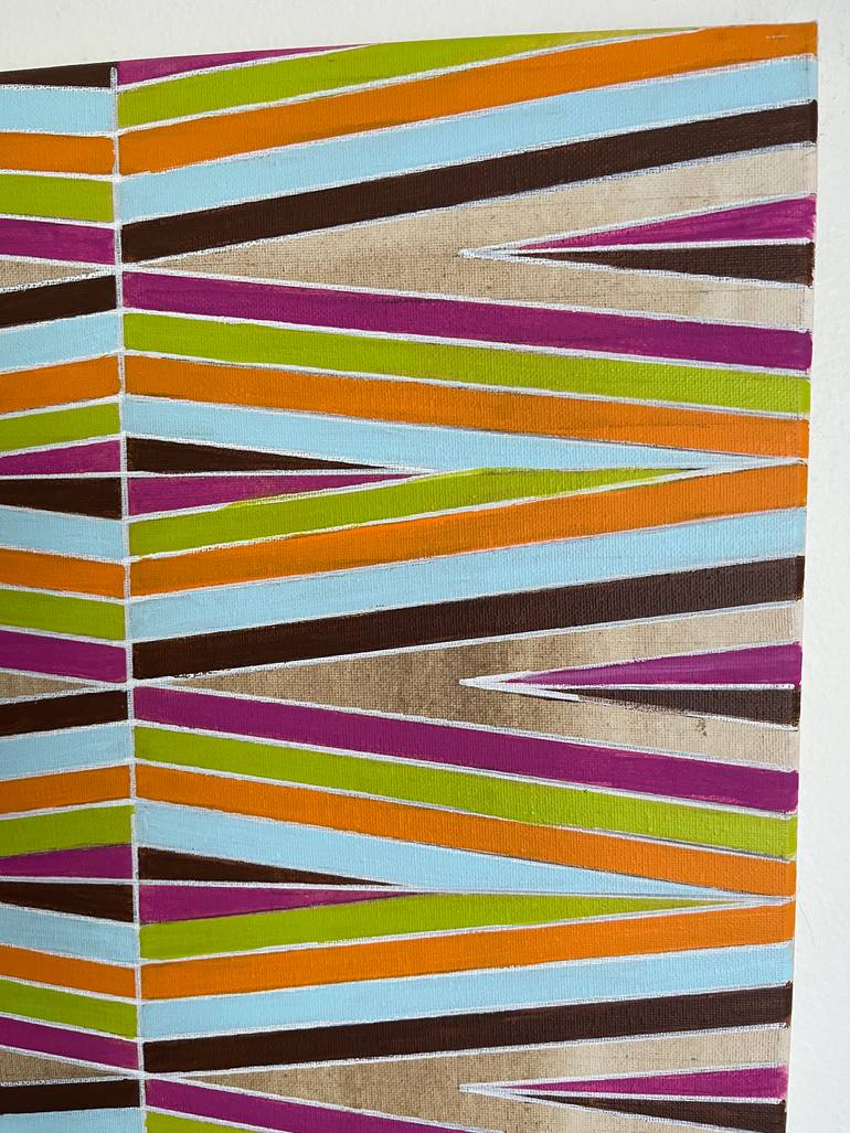 Original Abstract Geometric Painting by Amy Illardo