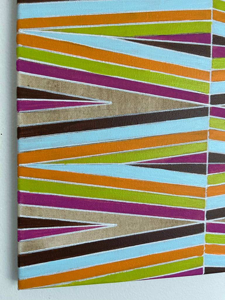 Original Abstract Geometric Painting by Amy Illardo