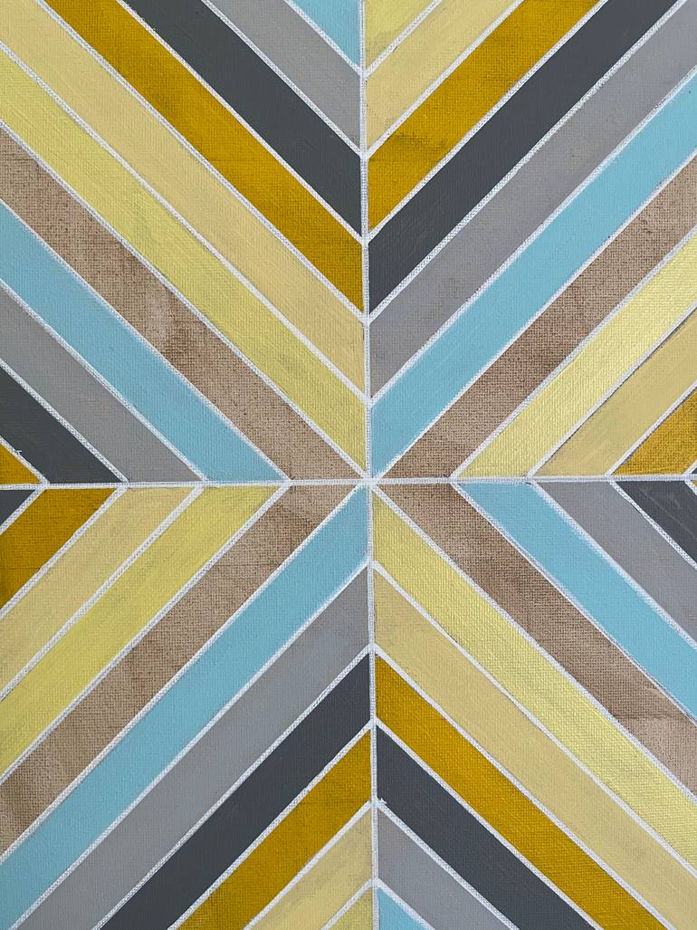 Original Abstract Geometric Painting by Amy Illardo