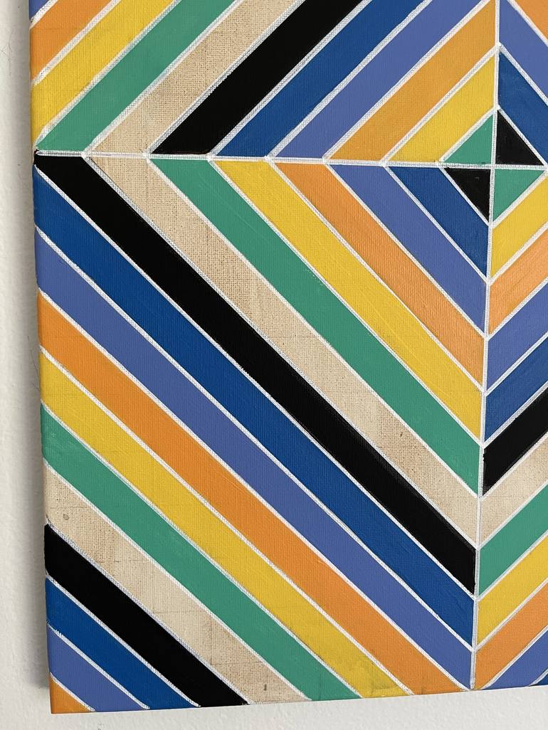 Original Abstract Geometric Painting by Amy Illardo