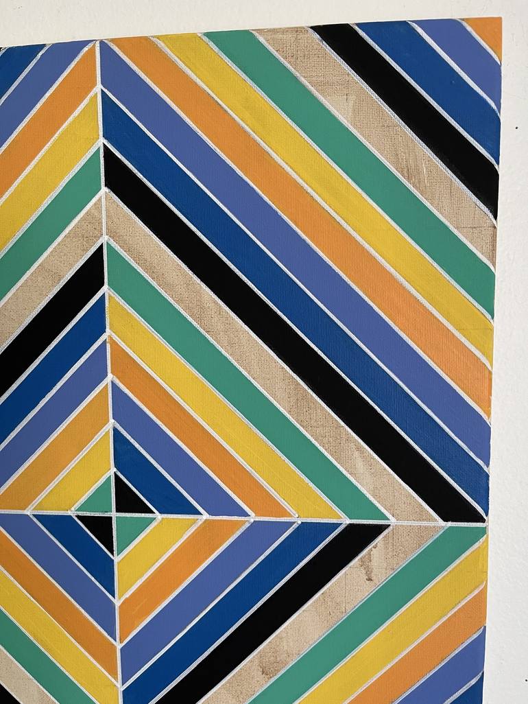 Original Abstract Geometric Painting by Amy Illardo
