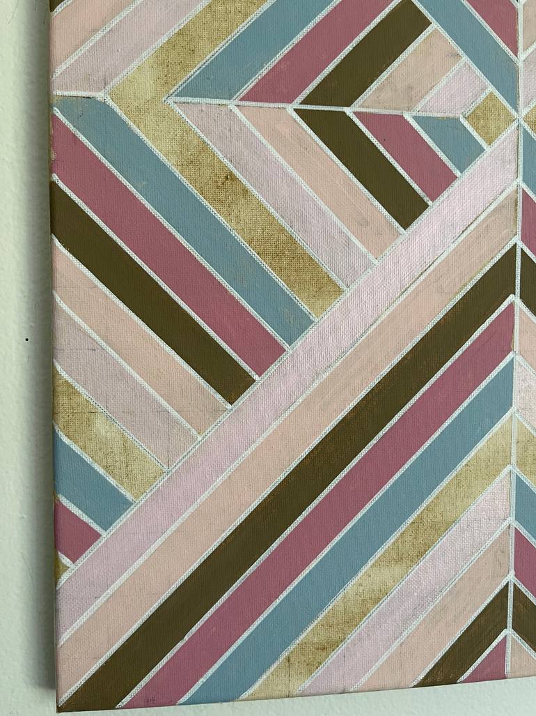 Original Abstract Geometric Painting by Amy Illardo