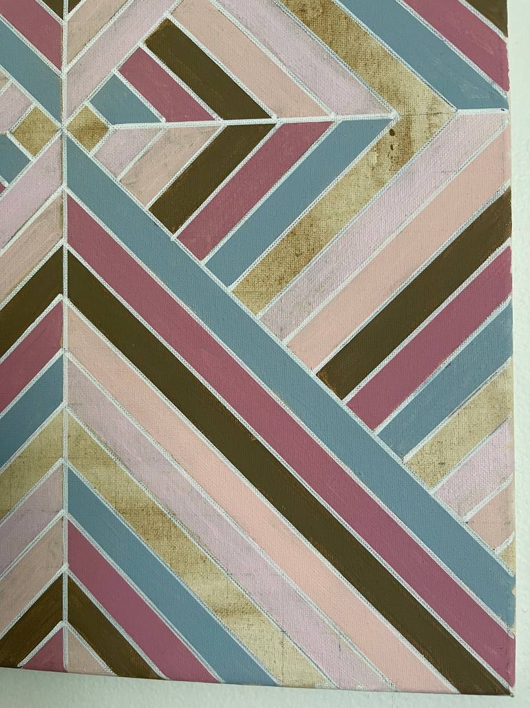 Original Abstract Geometric Painting by Amy Illardo