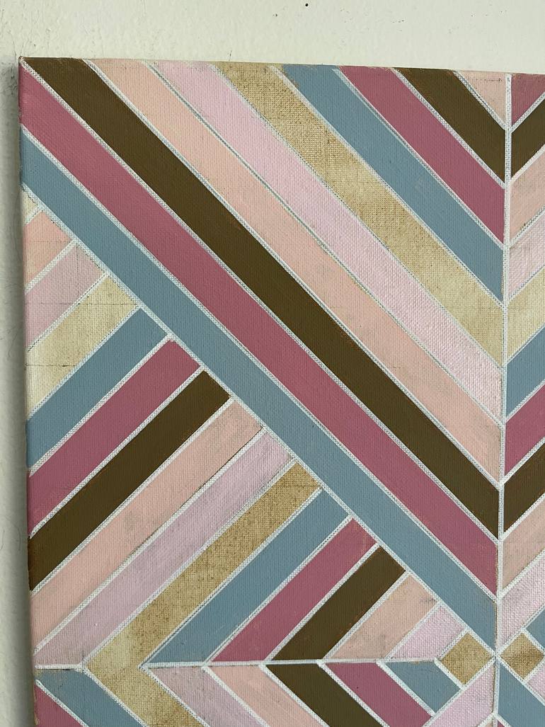 Original Abstract Geometric Painting by Amy Illardo