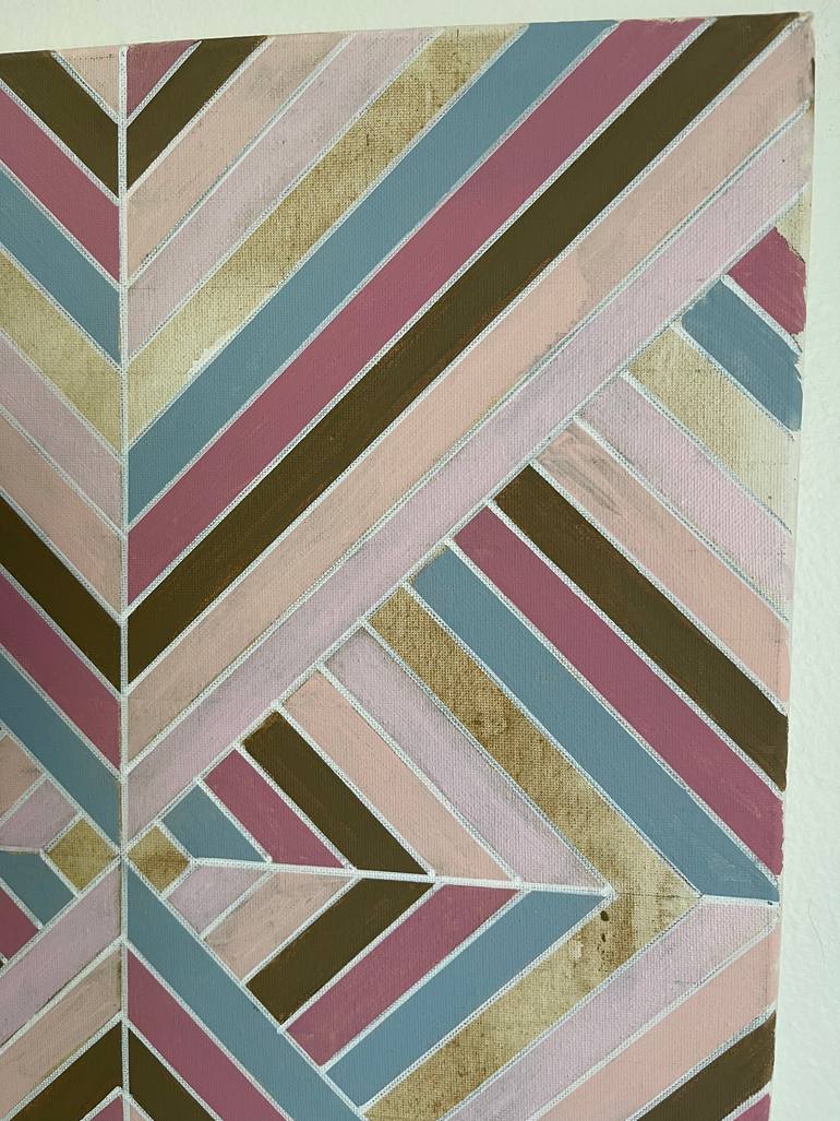 Original Abstract Geometric Painting by Amy Illardo