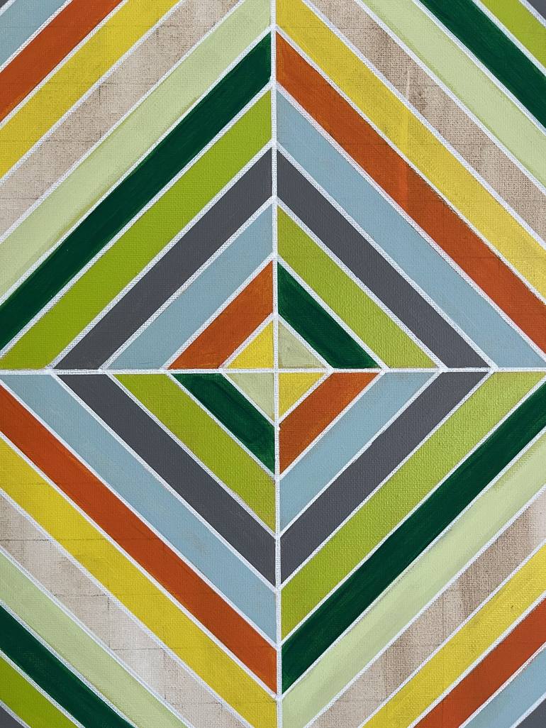 Original Geometric Painting by Amy Illardo