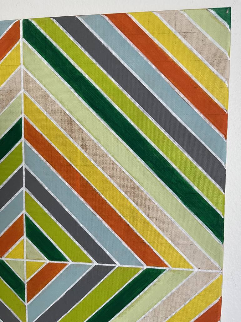 Original Abstract Geometric Painting by Amy Illardo