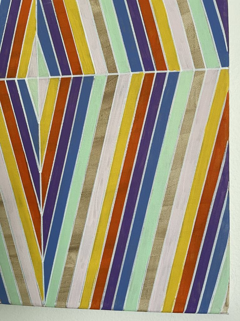 Original Abstract Geometric Painting by Amy Illardo