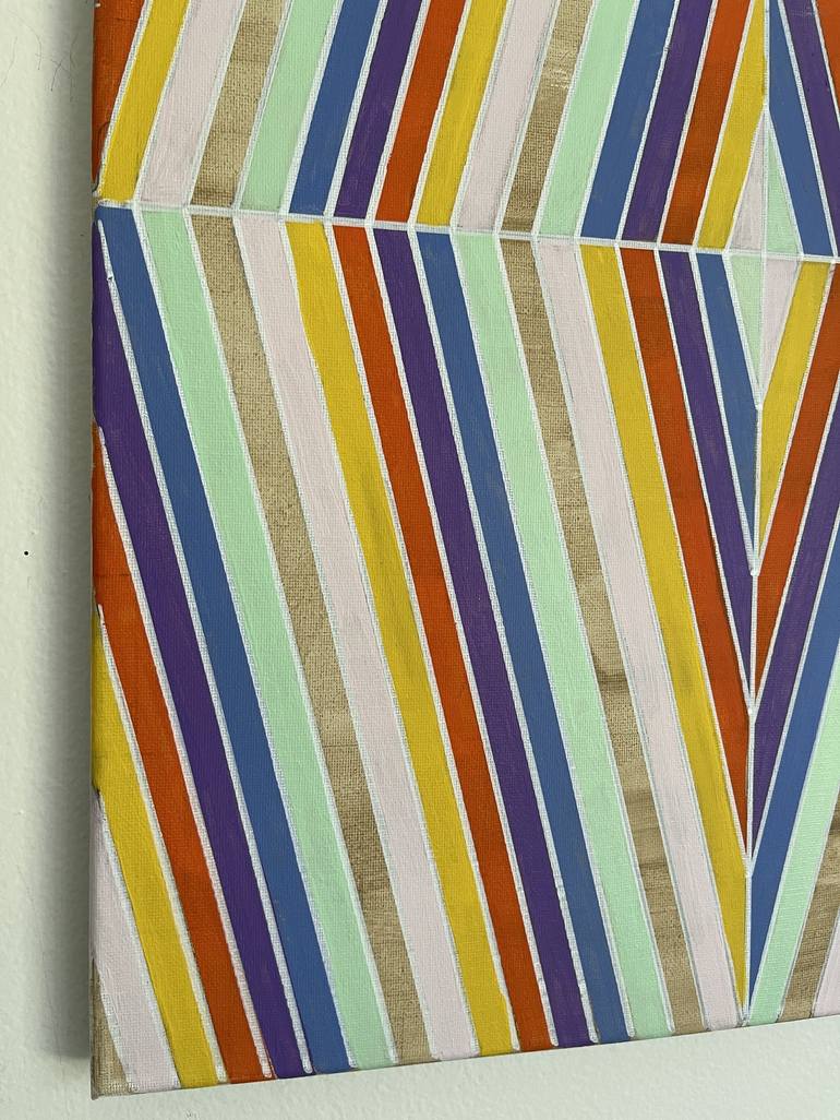 Original Abstract Geometric Painting by Amy Illardo