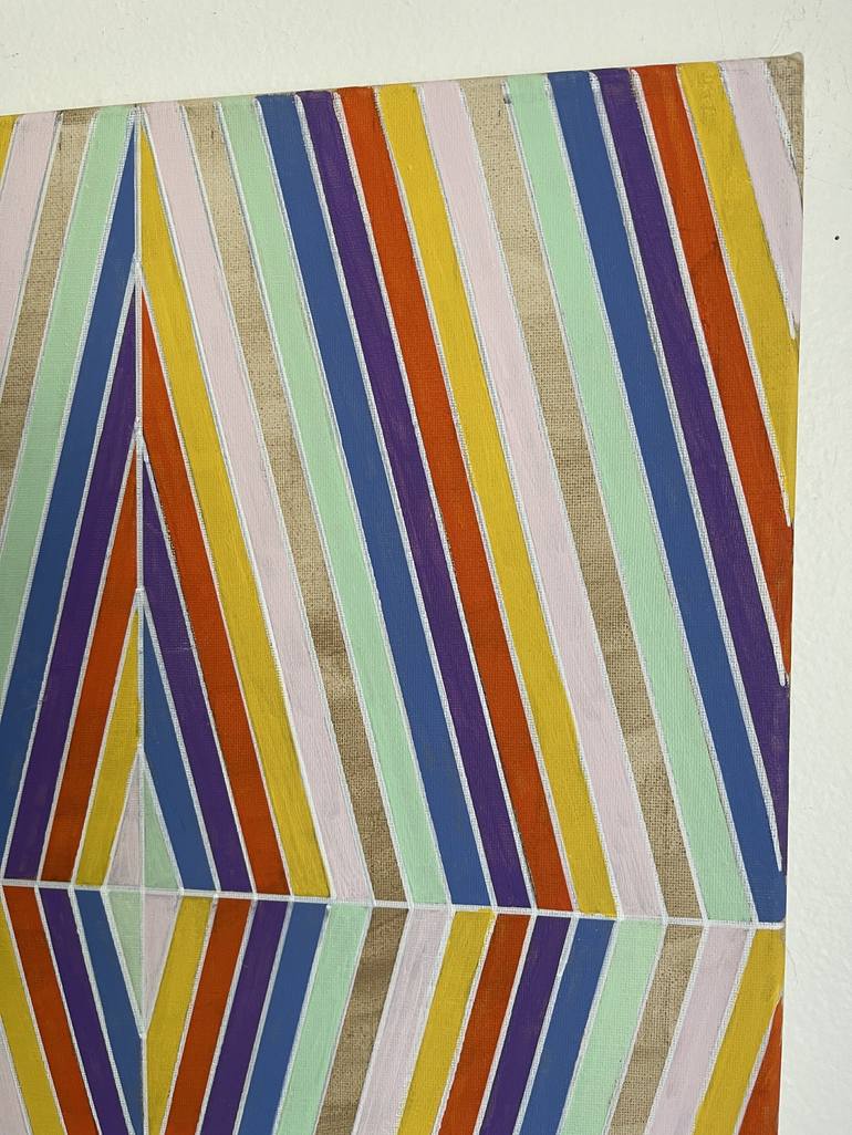 Original Abstract Geometric Painting by Amy Illardo