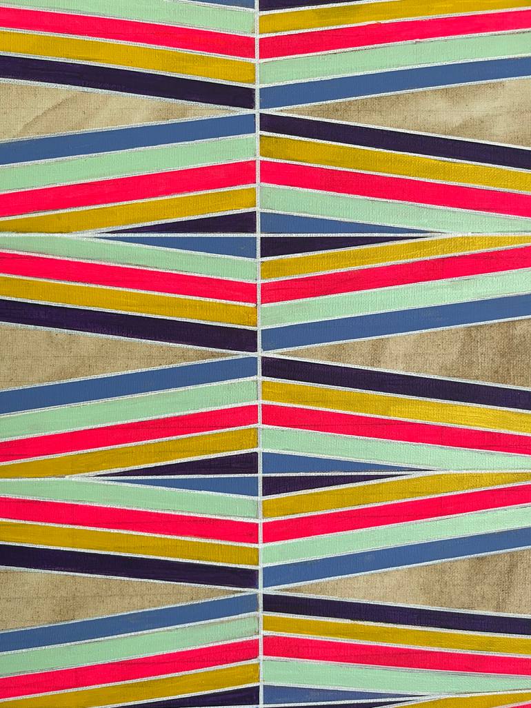 Original Abstract Geometric Painting by Amy Illardo